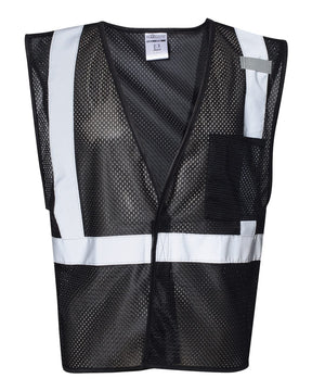 Kishigo Unisex EV Series® Enhanced Visibility Non-ANSI Vest. B120-131 - Black - B120