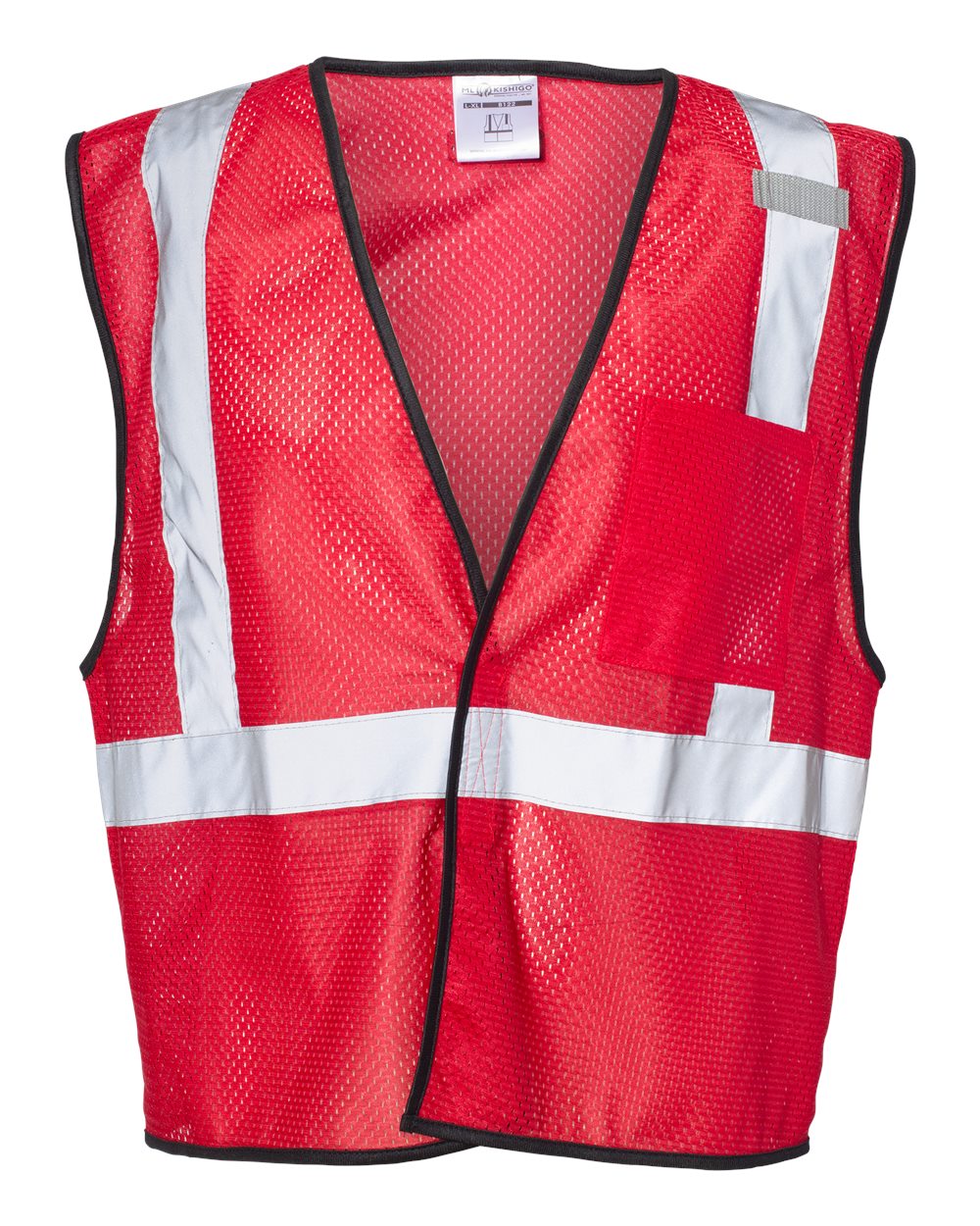 Kishigo Unisex EV Series® Enhanced Visibility Non-ANSI Vest. B120-131 - Red - B122