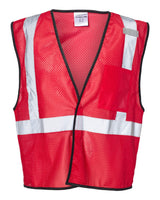 Kishigo Unisex EV Series® Enhanced Visibility Non-ANSI Vest. B120-131 - Red - B122