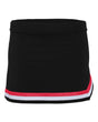 Augusta Sportswear Girls' Pike Cheer Skirt. 9146 - Black/ Red/ White