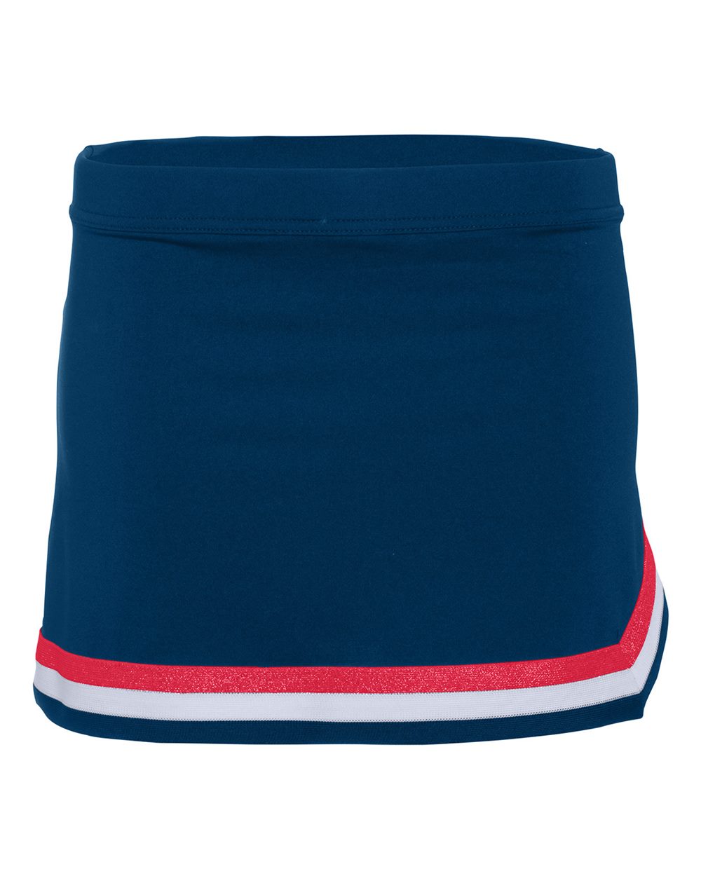 Augusta Sportswear Girls' Pike Cheer Skirt. 9146 - Navy/ Red/ White