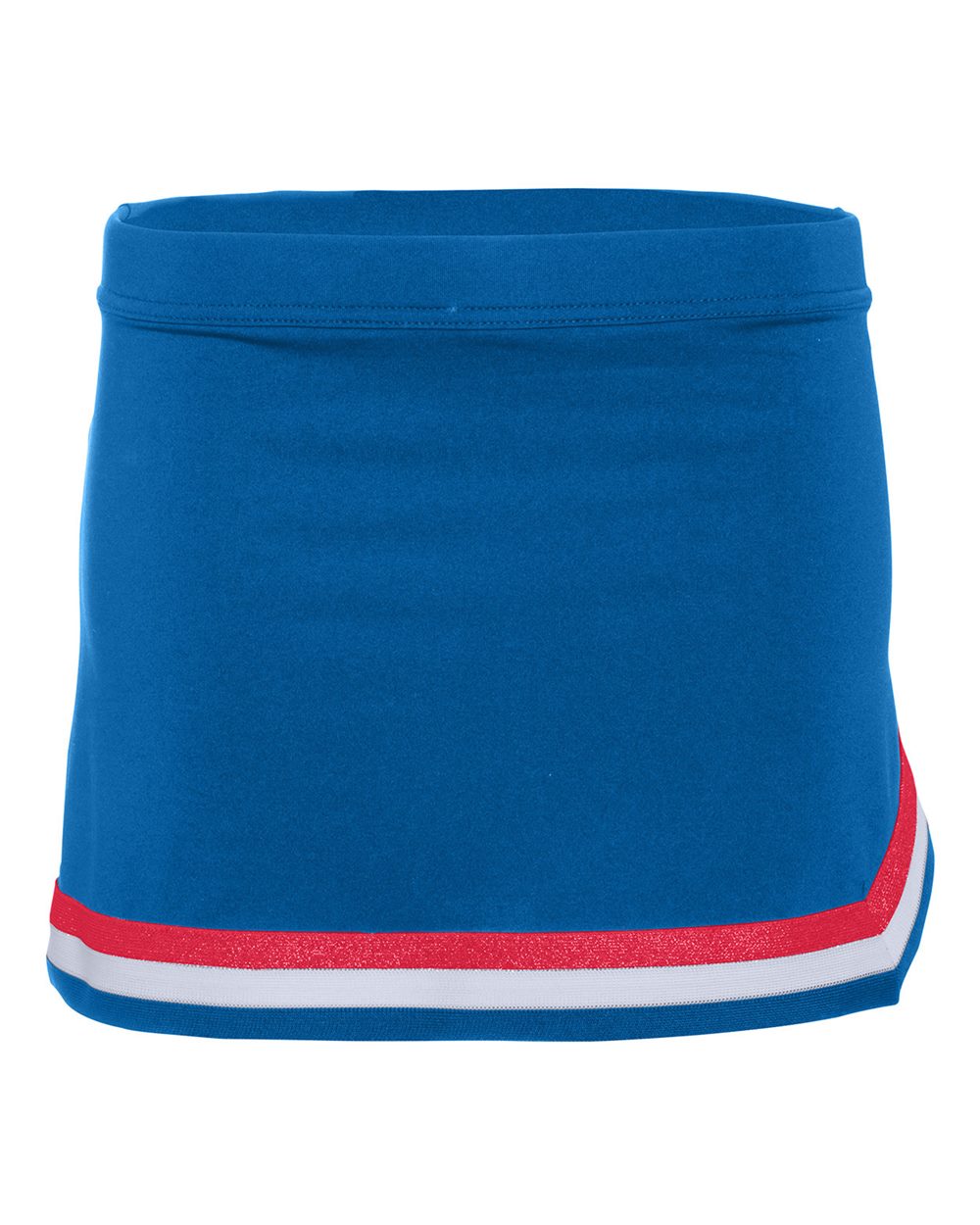 Augusta Sportswear Girls' Pike Cheer Skirt. 9146 - Royal/ Red/ White
