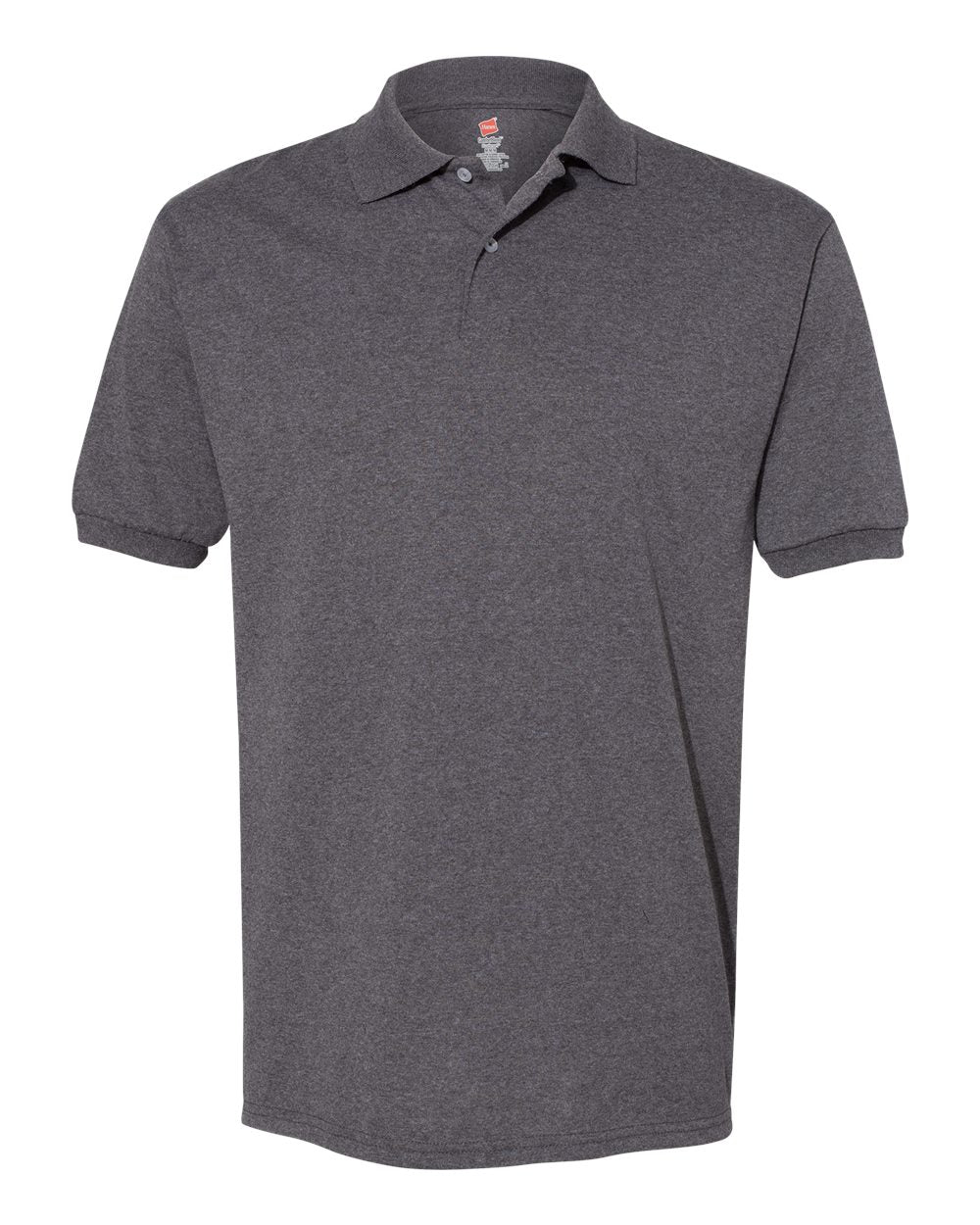 Hanes Unisex EcoSmart® Jersey Polo. 054X - Charcoal Heather