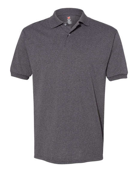 Hanes Unisex EcoSmart® Jersey Polo. 054X - Charcoal Heather