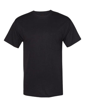 Hanes Unisex Workwear Pocket T-Shirt. W110 - Black
