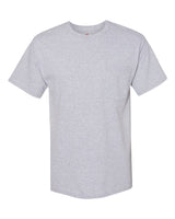 Hanes Unisex Workwear Pocket T-Shirt. W110 - Light Steel