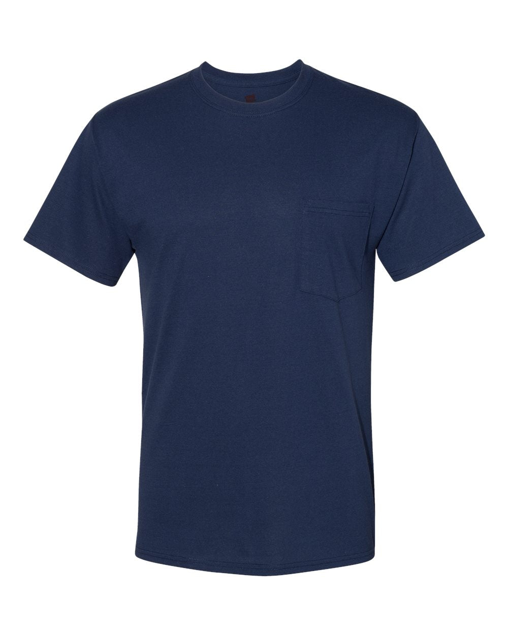 Hanes Unisex Workwear Pocket T-Shirt. W110 - Navy