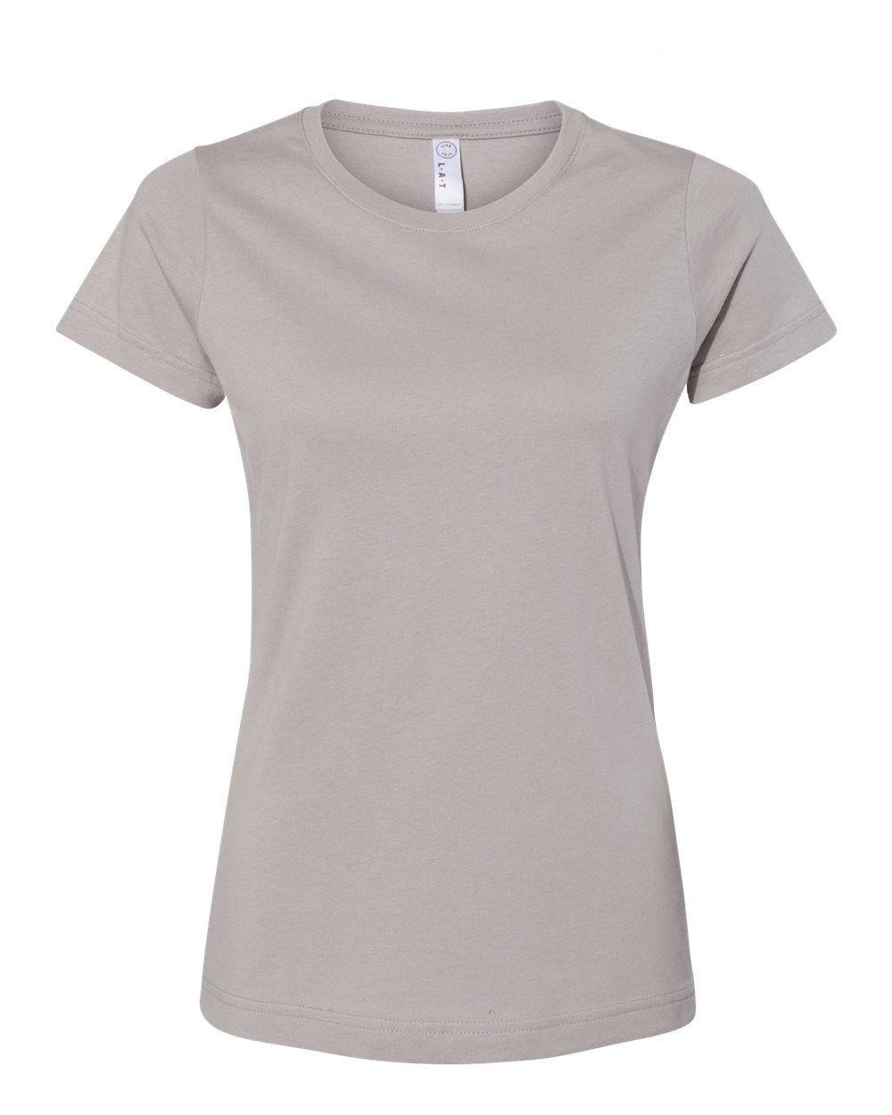 LAT Women's Fine Jersey Tee. 3516 - Titanium