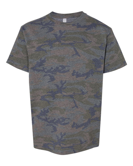 LAT Youth Fine Jersey Tee. 6101 - Vintage Camo