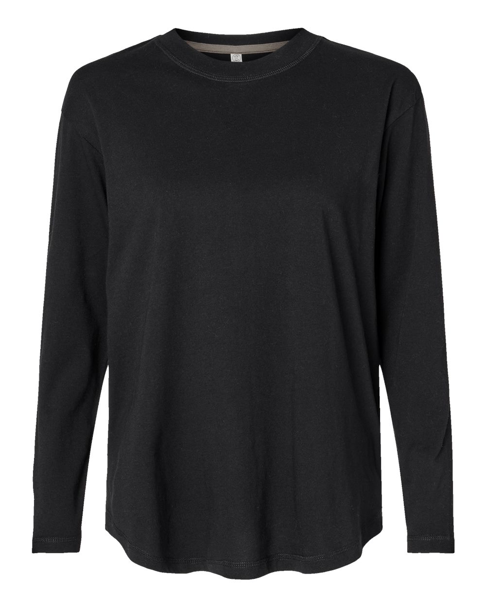 LAT Women's Fine Jersey Long Sleeve Tee. 3508 - Black