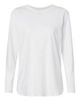 LAT Women's Fine Jersey Long Sleeve Tee. 3508 - White