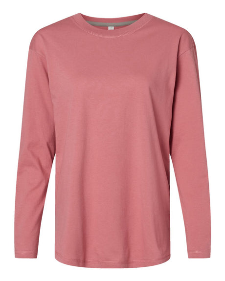 LAT Women's Fine Jersey Long Sleeve Tee. 3508 - Mauvelous