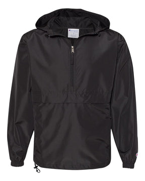 Champion Unisex Packable Anorak Jacket. CO200 - Black