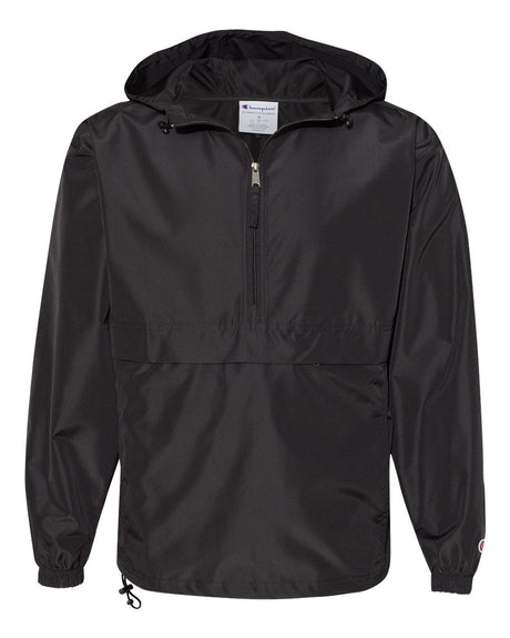 Champion Unisex Packable Anorak Jacket. CO200 - Black