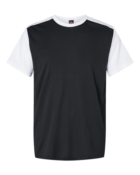 Alleson Athletic Men's Crewneck Pullover Baseball Jersey. 532CJ - Black/ White