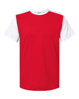 Alleson Athletic Men's Crewneck Pullover Baseball Jersey. 532CJ - Red/ White