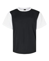 Alleson Athletic Youth Crewneck Pullover Baseball Jersey. 532CJY - Black/ White