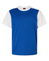 Alleson Athletic Youth Crewneck Pullover Baseball Jersey. 532CJY - Royal/ White
