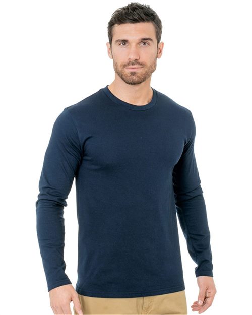 Bayside Unisex Fine Jersey Long Sleeve T-Shirt. 9550