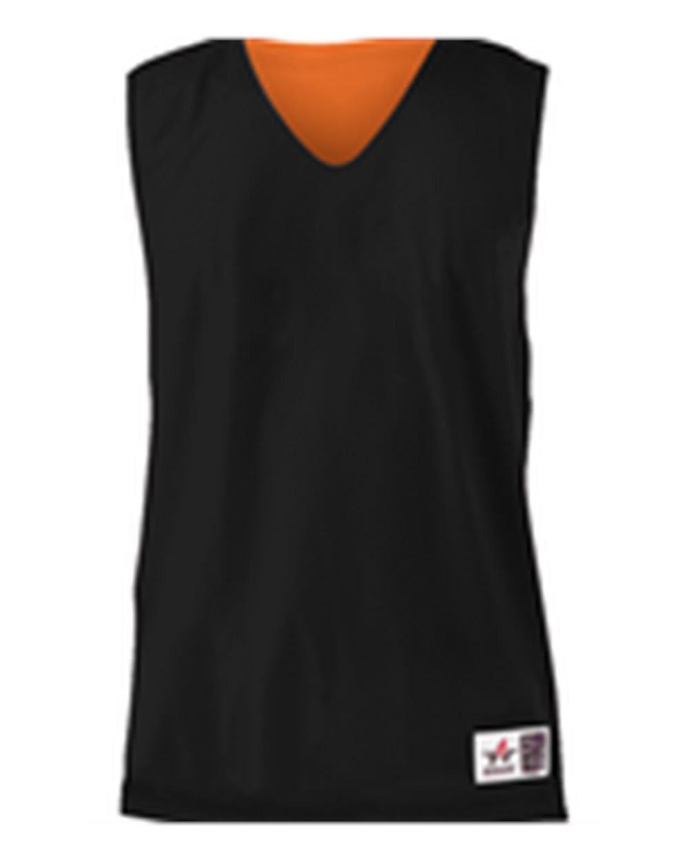 Alleson Athletic Youth Reversible Mesh Tank. 560RY - Black/ Orange
