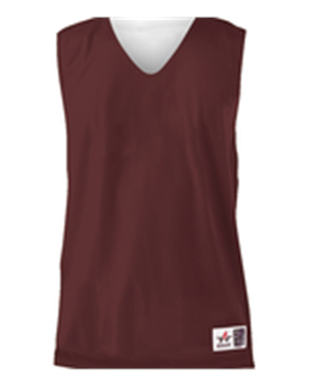 Alleson Athletic Youth Reversible Mesh Tank. 560RY - Maroon/ White