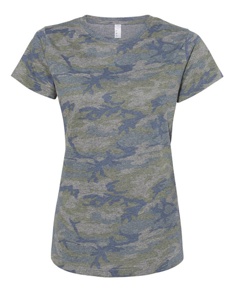 LAT Women's Fine Jersey Tee. 3516 - Vintage Camo
