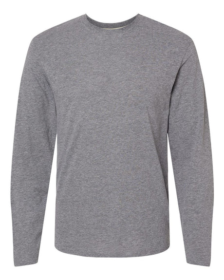 LAT Unisex Fine Jersey Long Sleeve Tee. 6918 - Granite Heather