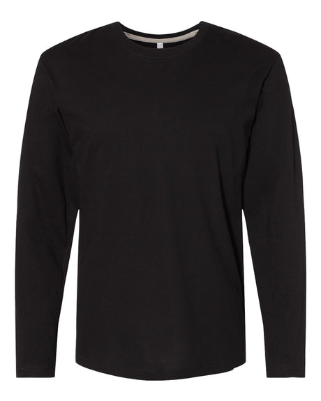 LAT Unisex Fine Jersey Long Sleeve Tee. 6918 - Black