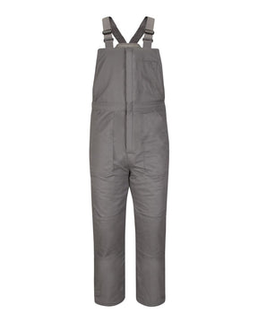 Bulwark Men's Deluxe Insulated Bib Overall - EXCEL FR® ComforTouch. BLC8 - Grey