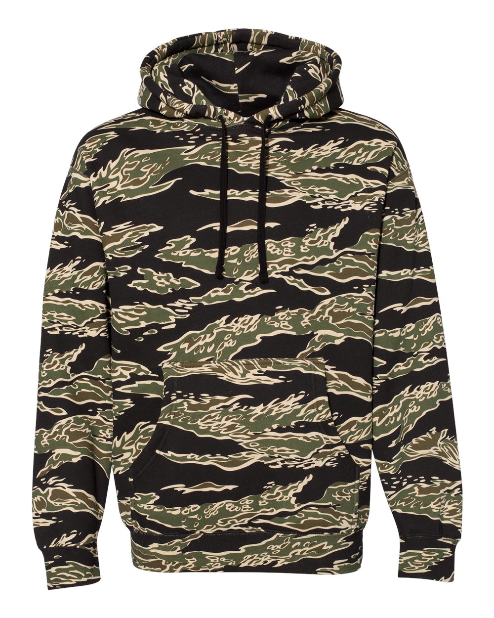 Independent Trading Co. Unisex Heavyweight Hooded Sweatshirt. IND4000 - Tiger Camo