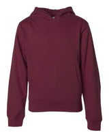 Independent Trading Co. Youth Midweight Hooded Sweatshirt. SS4001Y - Maroon