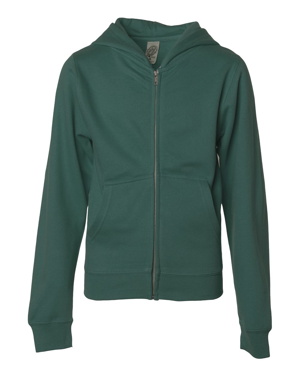 Independent Trading Co. Youth Midweight Full-Zip Hooded Sweatshirt. SS4001YZ - Alpine Green