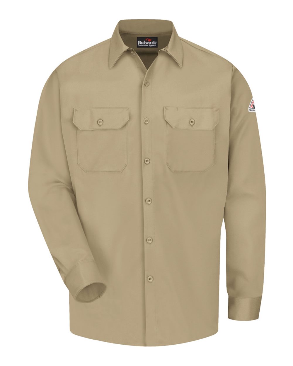 Bulwark Men's Work Shirt - EXCEL FR® ComforTouch. SLW2 - Khaki