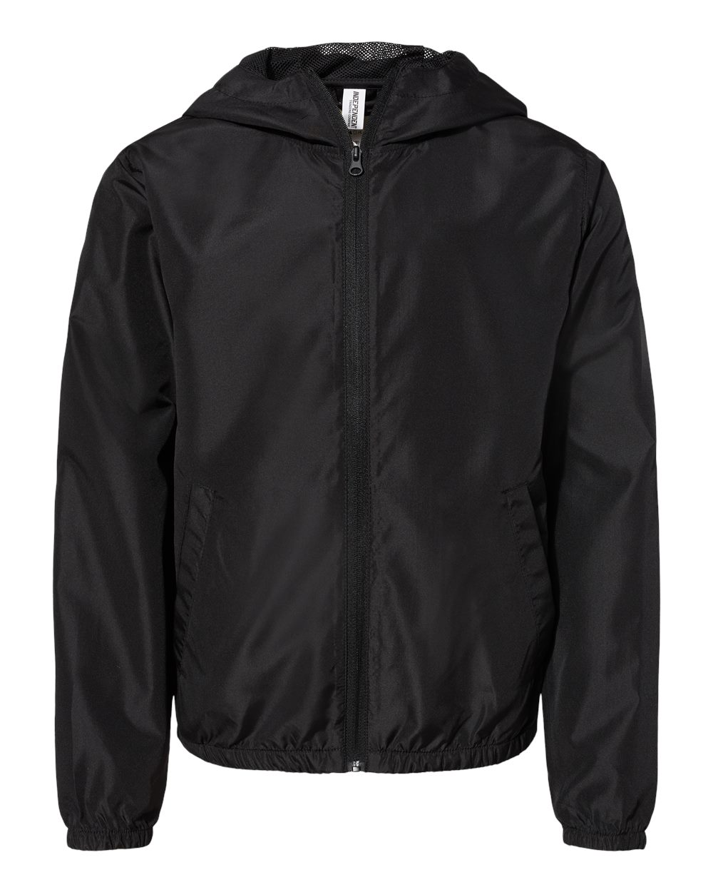 Independent Trading Co. Youth Lightweight Windbreaker Full-Zip Jacket. EXP24YWZ - Black