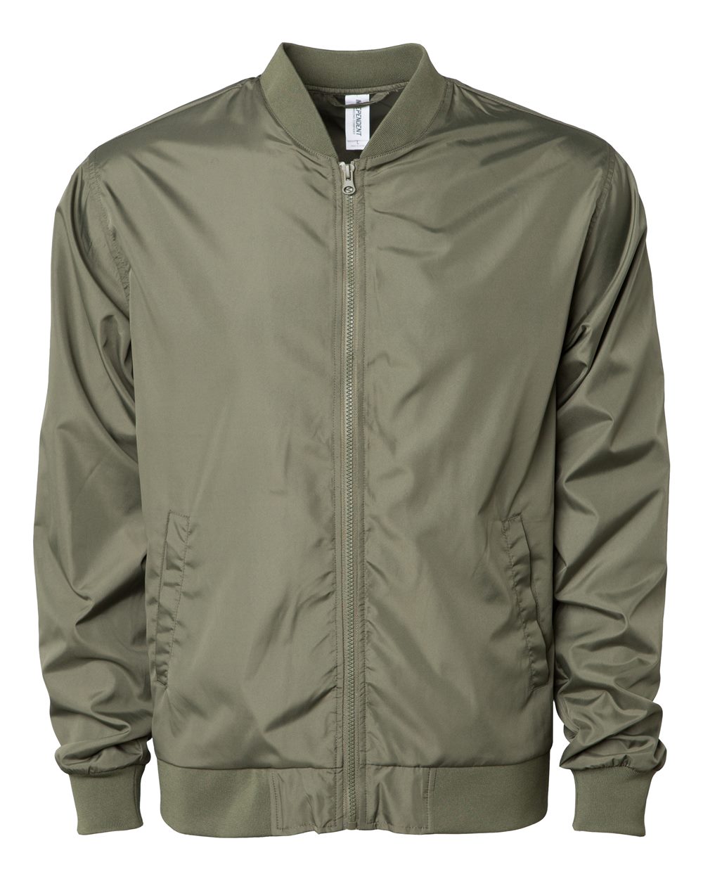 Independent Trading Co. Unisex Lightweight Bomber Jacket. EXP52BMR - Army