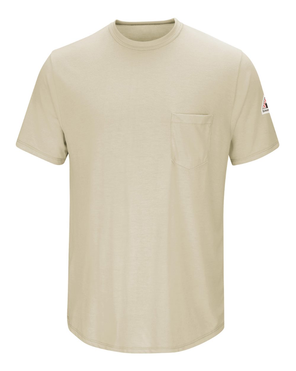 Bulwark Men's FR Lightweight Pocket T-Shirt. SMT6 - Khaki