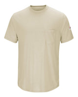 Bulwark Men's FR Lightweight Pocket T-Shirt. SMT6 - Khaki