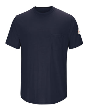 Bulwark Men's FR Lightweight Pocket T-Shirt. SMT6 - Navy