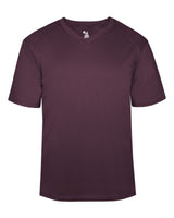 Badger Men's B-Core V-Neck T-Shirt. 4124 - Maroon