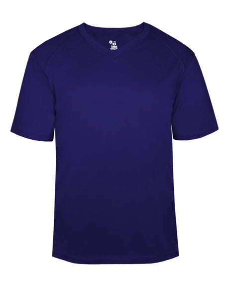Badger Men's B-Core V-Neck T-Shirt. 4124 - Purple