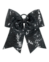 Augusta Sportswear Sequin Cheer Hair Bow. 6702 - Black