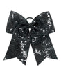 Augusta Sportswear Sequin Cheer Hair Bow. 6702 - Black