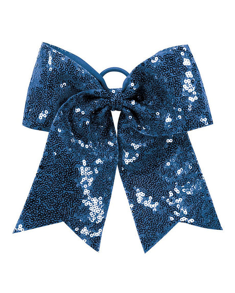 Augusta Sportswear Sequin Cheer Hair Bow. 6702 - Navy