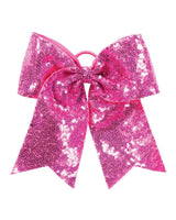 Augusta Sportswear Sequin Cheer Hair Bow. 6702 - Power Pink