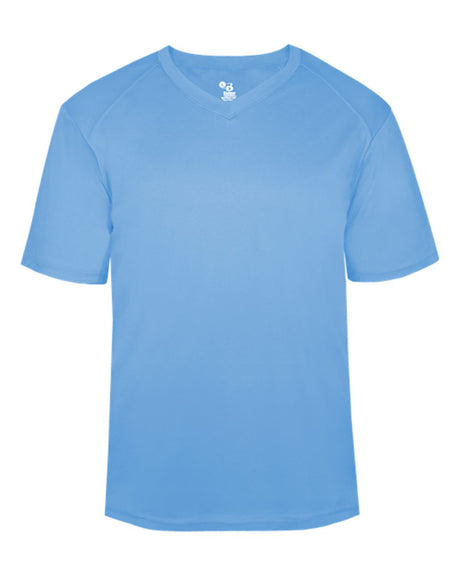 Badger Men's B-Core V-Neck T-Shirt. 4124 - Columbia Blue
