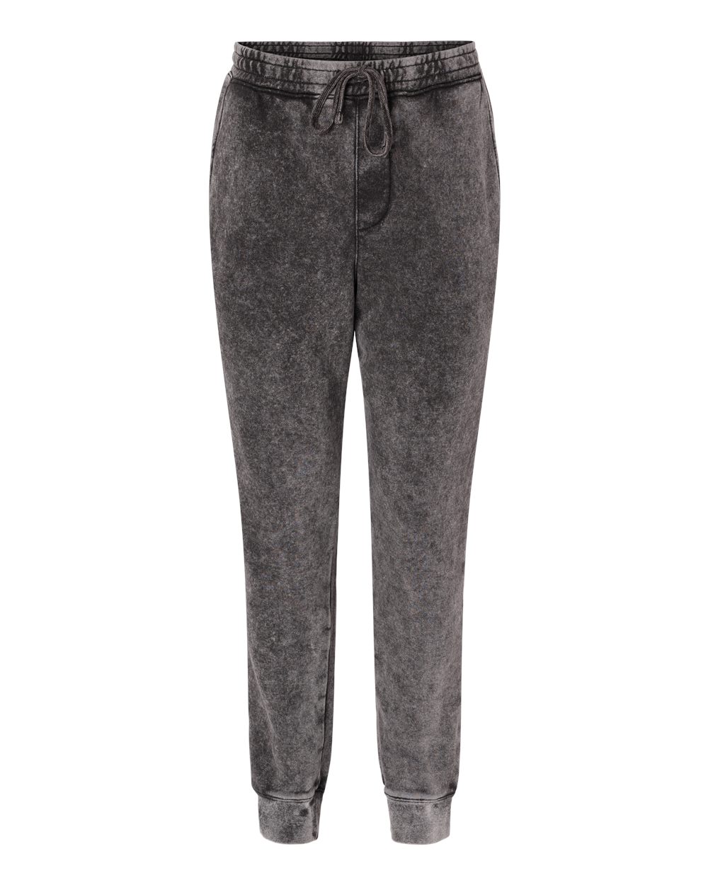 Independent Trading Co. Unisex Mineral Wash Fleece Sweatpants. PRM50PTMW - Black