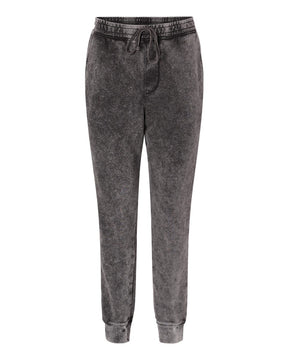 Independent Trading Co. Unisex Mineral Wash Fleece Sweatpants. PRM50PTMW - Black