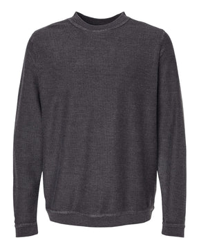 Boxercraft Unisex Corded Crewneck Sweatshirt. D02 - Black