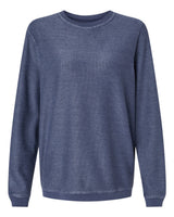 Boxercraft Unisex Corded Crewneck Sweatshirt. D02 - Navy