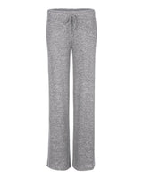 Boxercraft Women's Cuddle Fleece Wide Leg Pants. L10 - Oxford Heather